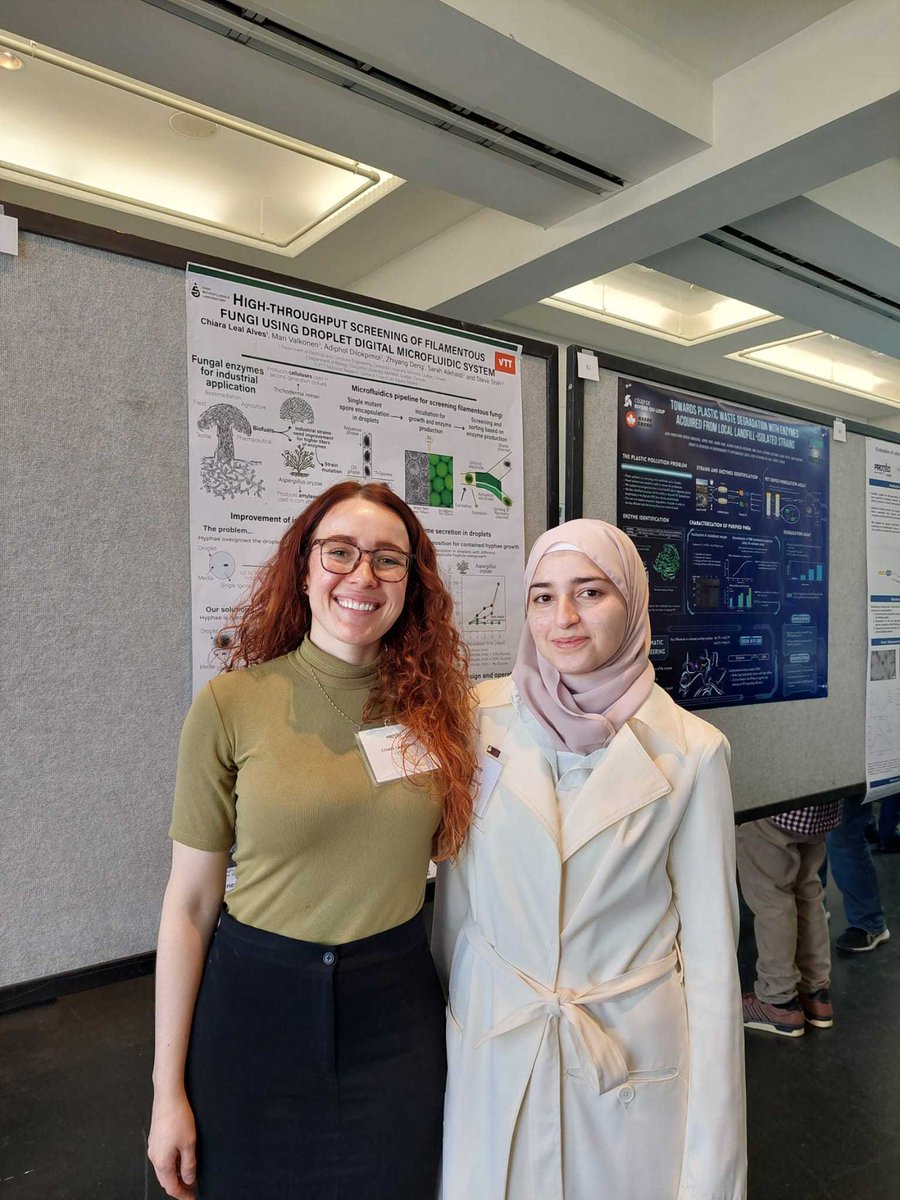 If you are at @ProteoQuebec conference today, do check out one of on-going projects with #microfluidics and #fungal screening. Awesome work by @ChiaraLAlves and Sarah in collaboration with @VTTFinland! Promise you will not be disappointed! @ConcordiaBGSA @SynBioCU #biotech