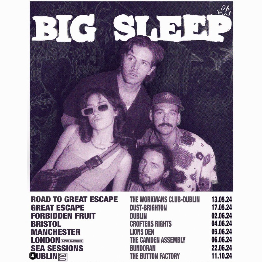 Also on #TheLondonEar tomorrow @bigsleepmusic chat ahead of their Great Escape trip You can catch them in @WorkmansDublin on Monday playing The Road to the Great Escape 12 midday rte.ie/radio/2xm/