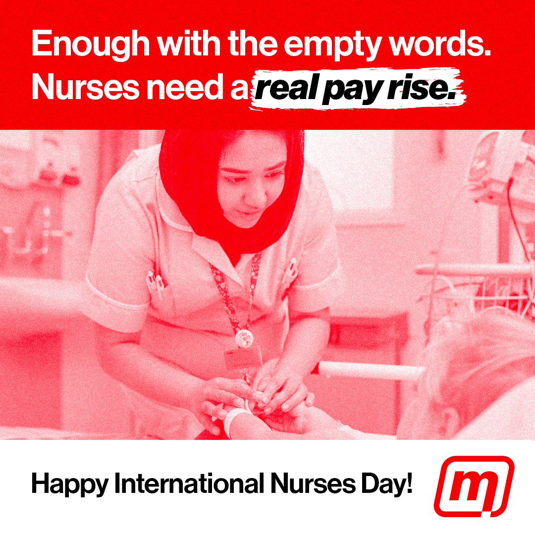 Solidarity with our nurses 🌹