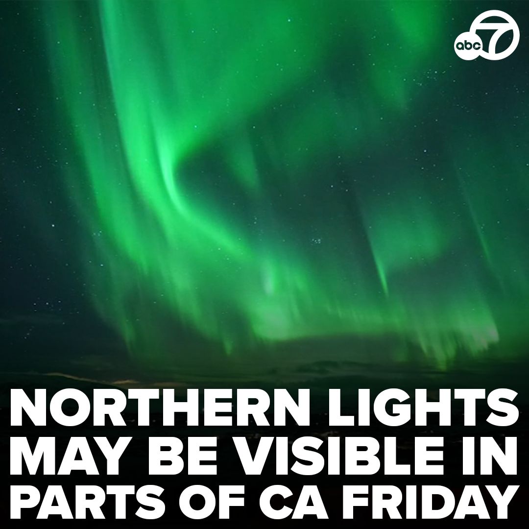 Stargazers in Northern California could be in for a treat Friday night. A strong solar storm could make the #NorthernLights visible in parts of the state. But the storm could also impact your power, TVs and radios. abc7ne.ws/4ahTqw3