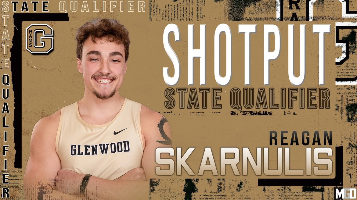 GlenwoodRams's tweet photo. Congratulations to Reagan Skarnulis  who was named an at large qualifier in the shot put for next week’s state track meet! @Glenwoodtrack https://t.co/cgLeL6kiAp
