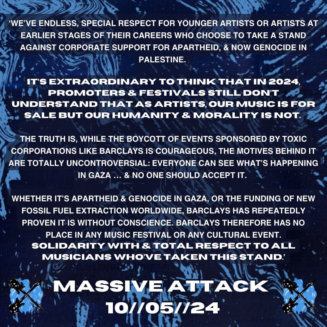 Massive Attack tweet media