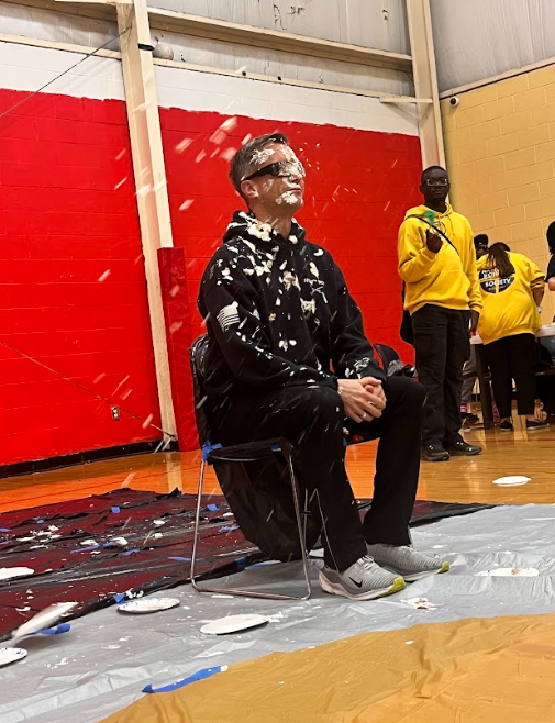 HSACleveland's tweet photo. The fan-favorite Pie a Teacher event made its triumphant return for its 3rd year! We adore our teachers and their fantastic sense of humor. Thanks to all staff and students who joined in yesterday’s festivities. Laughter and fun were abundance for everyone involved! #pieateacher https://t.co/r5XatjHV7M