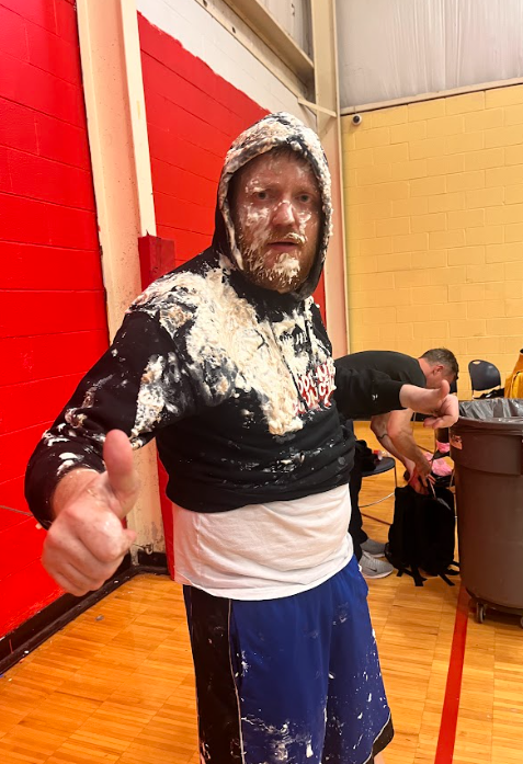 HSACleveland's tweet photo. The fan-favorite Pie a Teacher event made its triumphant return for its 3rd year! We adore our teachers and their fantastic sense of humor. Thanks to all staff and students who joined in yesterday’s festivities. Laughter and fun were abundance for everyone involved! #pieateacher https://t.co/r5XatjHV7M