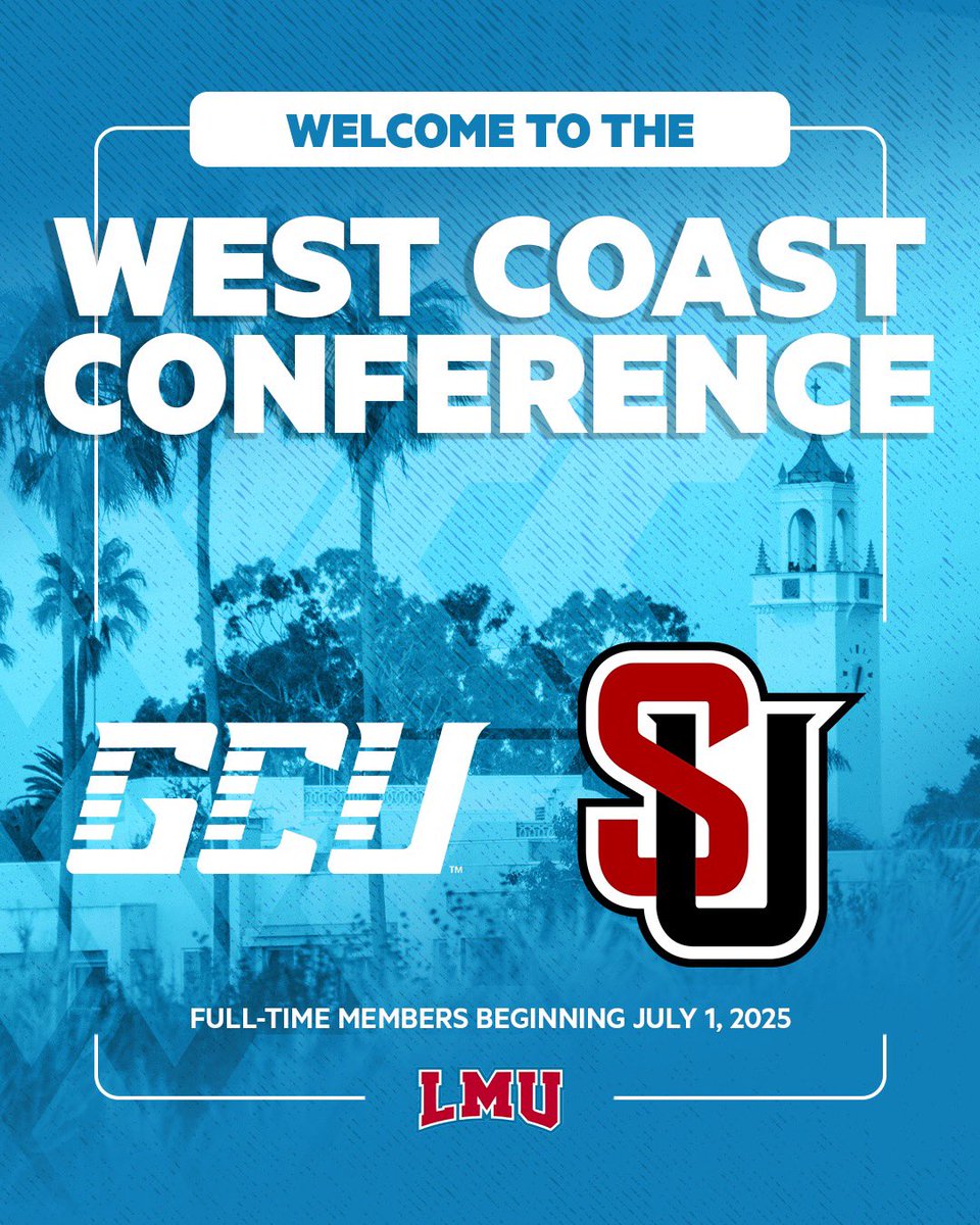 WELCOME TO THE WCC! See you soon, @GCULopes and @GoSeattleU! tinyurl.com/2anz6roc #RestoreTheRoar x #WCCsports