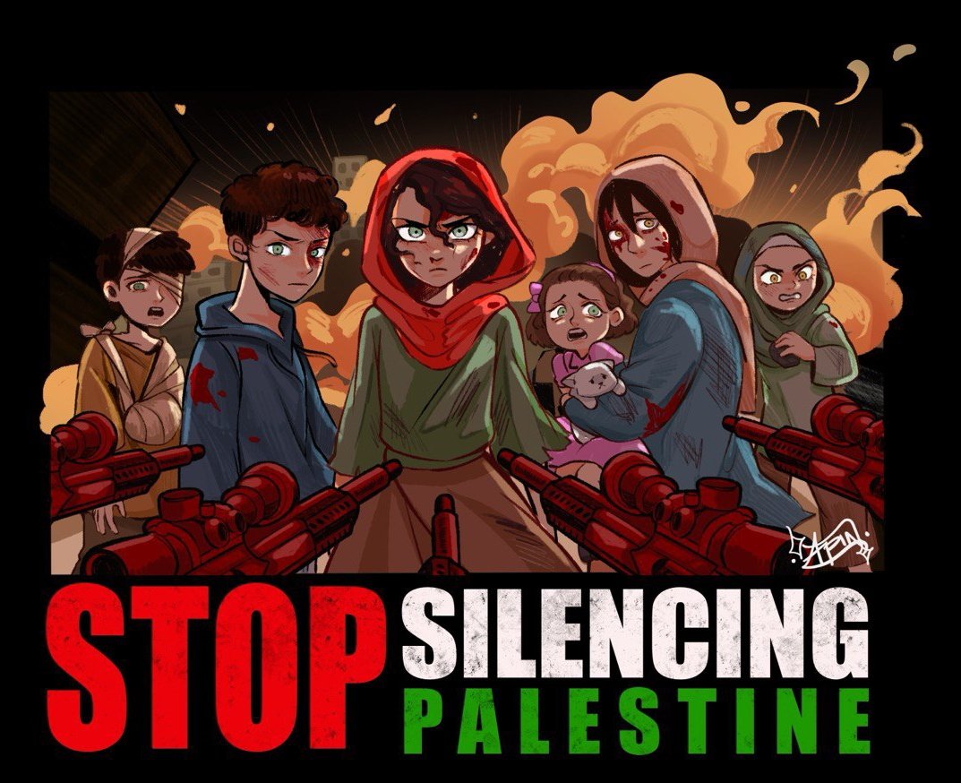 I noticed Twitter deleted my Palest**e artwork so here I go again!!
#IsraelGenocida #PalestineLivesMatter