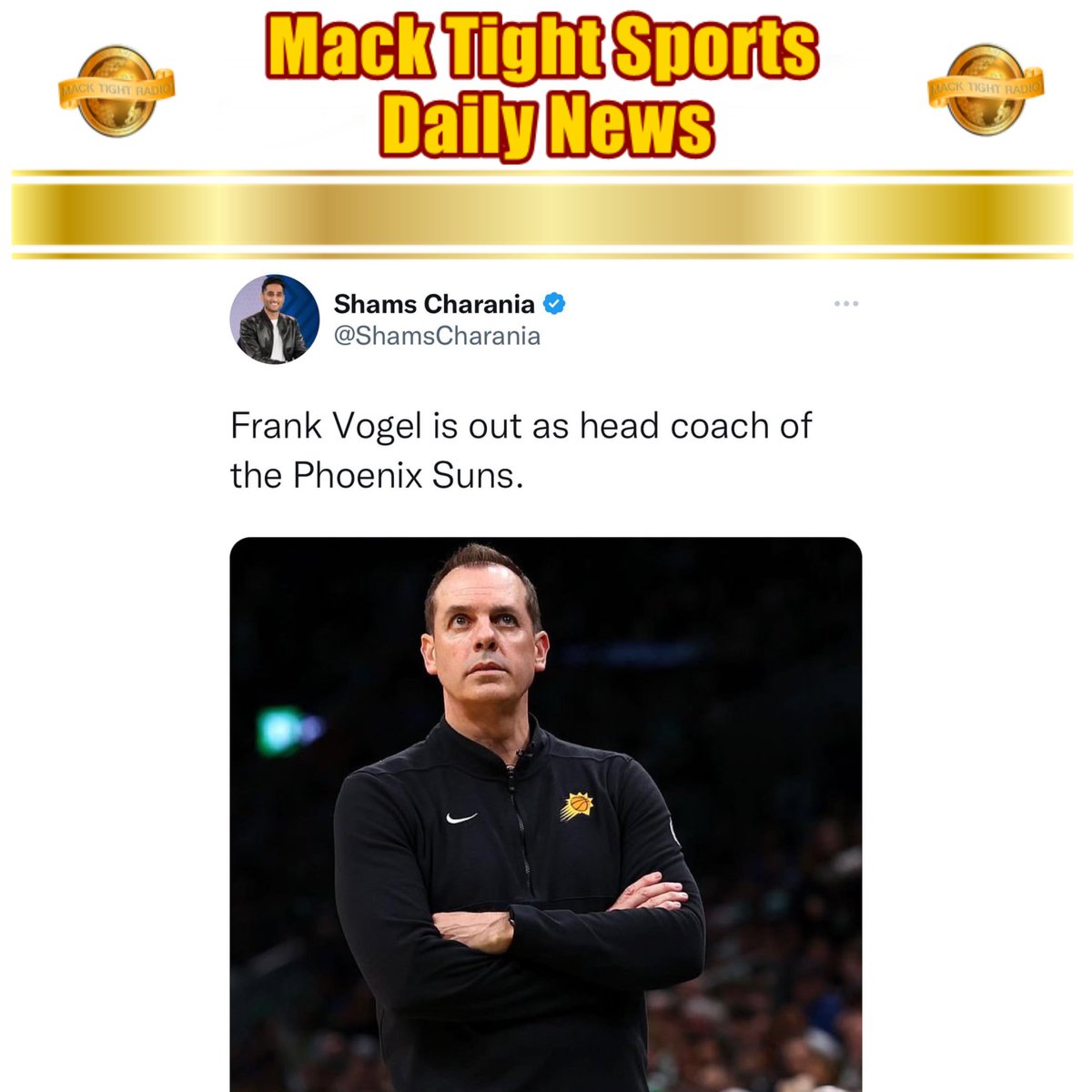 #PhoenixSuns’ fire head coach #FrankVogel after getting swept 🧹 by the #MinnesotaTimberwolves 👀 #NBA #Suns #Timberwolves - #MackTightRadio 📻 #Ready2LearnShow 🧐 [Watch #MackTightTV On #RokuTV ❌ #FireTV On Channel #MackTight ❌ LISTEN TO Mack Tight Radio on