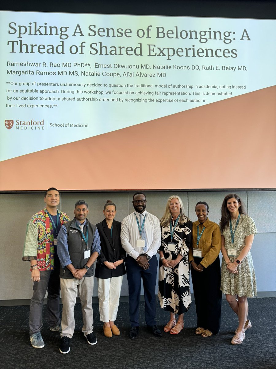 I'm super proud of the #LEADatStanfordMed Group 10, virtually meeting over the past 10 months, and some of us just meeting #IRL today, and now, these scholars are facilitating a workshop on #belonging and our sense of identity. #whatdoctorslooklike #StanfordMedDEI #bestjobever