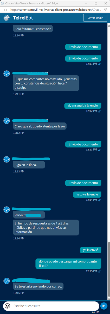 gendelphi's tweet photo. @Telcel @ServicioTelcel Como que tu procedimiento para obtener un CFDI es un poco anticuado, ¿5 días hábiles para obtenerlo? Ya ni el de la tiendita de la esquina. https://t.co/QVYepBTVBF