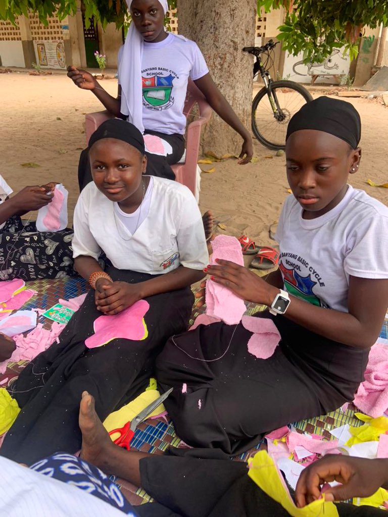 GirlsPrideGam's tweet photo. A male participant we trained in handmade reusable sanitary pad production now spends his time organizing after-school pad making sessions for his students in the North Bank Region.
#EndPeriodPoverty #ReusablePadMaking
#AfterSchoolSession https://t.co/svQXFKubHJ