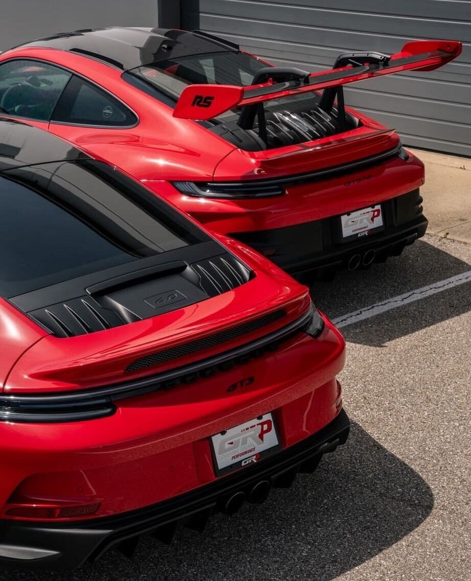 It all comes down to one question, GT3 or GT3 RS?🏎️💨 We have a fine example of each in Guards Red.♦️Both are available now for purchase!🤯 LOTS of options on both cars!! 😎 Interested in owning your dream car? Call us! 📞(317)286-3552⁠ #GrahamRahalPerformance #GRP #Indy