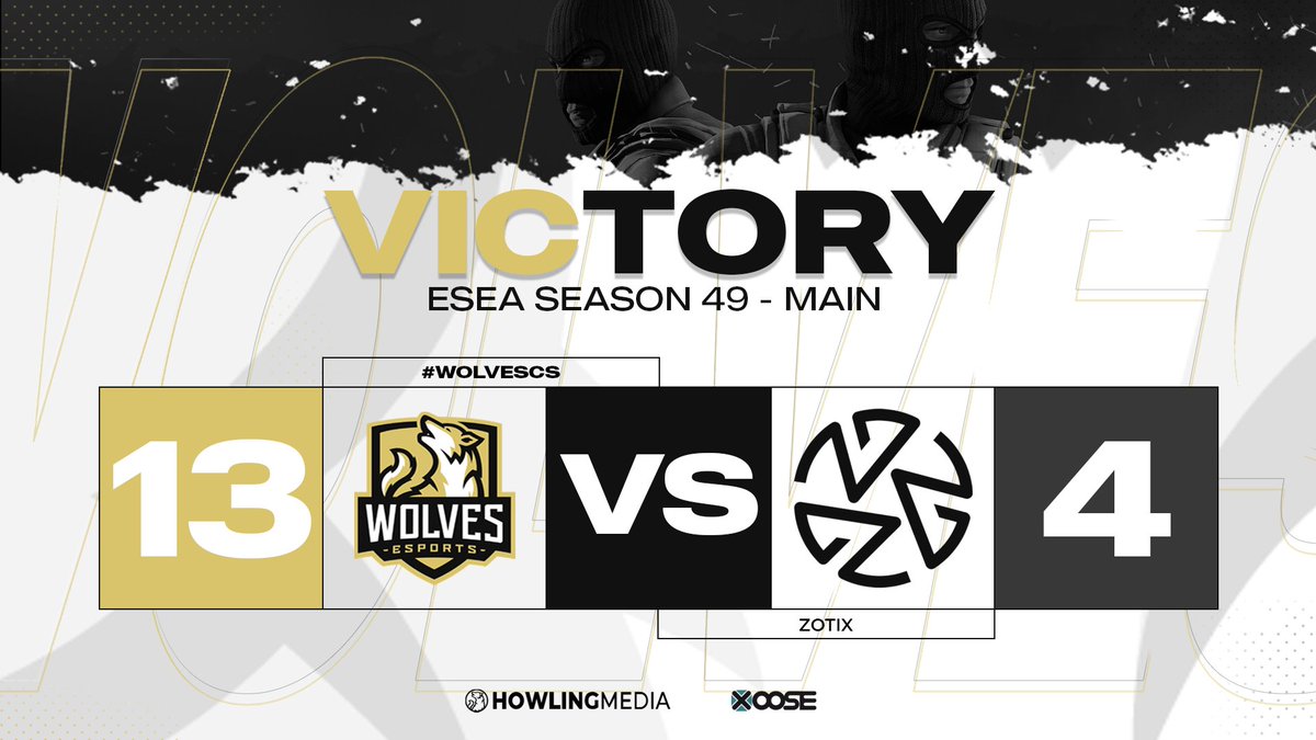 wolvesANDREEYY's tweet photo. Our #WolvesCS team won their ESEA match against "ZOTIX" yesterday evening with 13-4 on de_vertigo!

We are now 4-3 in the current season.

#KeepHowling https://t.co/xz5jb5ySqZ