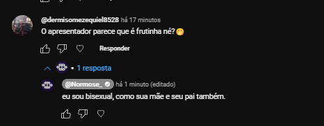 ''o apresentador parece uma frutinha'' pergunta idiota, tolerância zero