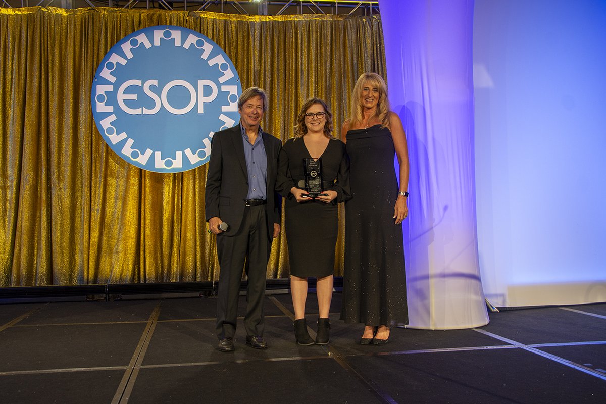 Congratulations to Emily Pick from Holden Industries, Inc. on being named The @ESOPAssociation's Employee Owner of the Year! A very well-deserved honor! #TEANational24