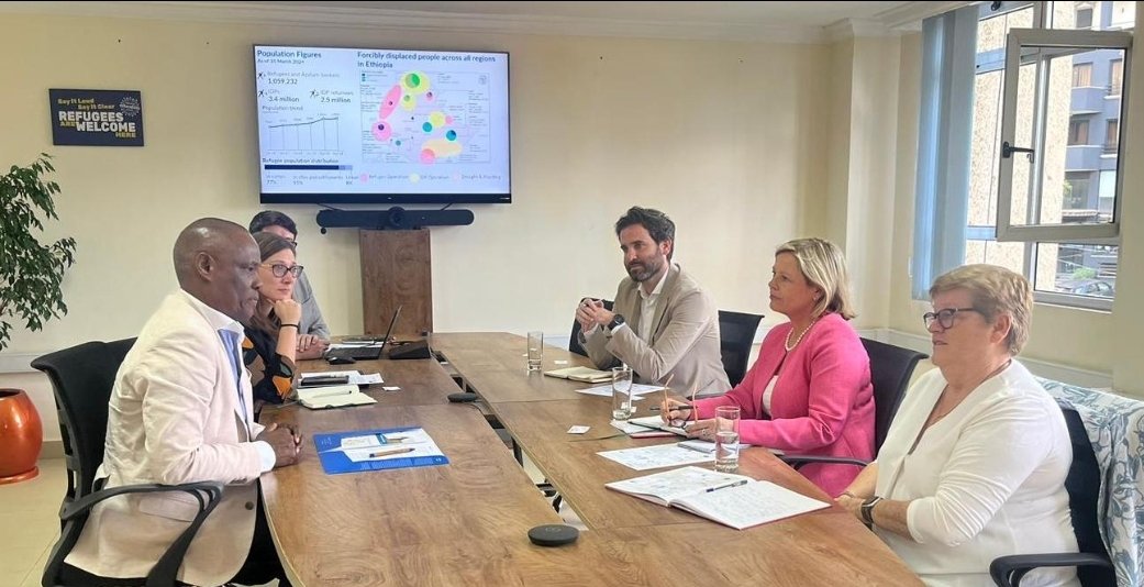 Thank you 🇮🇪 for continued support 2 @UNHCREthiopia. Met with Humanitarian Director @Irish_Aid @NicoleMcHugh4 & Deputy Director Fiona Quinn briefed on #Refugee solutions in #ethiopia #emergencyresponse #Sudan. We value this #partnership! @mamadou_dbalde @IrlEmbEthiopia
