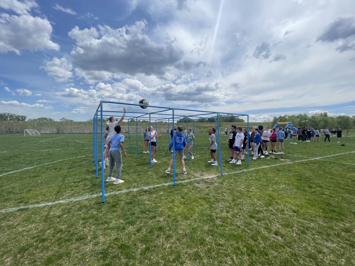 Celebrating our students today with Kona Ice, an obstacle course, and some games. I attempted the obstacle course and lost even with a head start. Oh well, I had tons of fun! #WeAreBPS