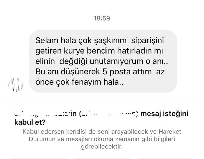 Siparisi kapıya bırak seceneginin neden eklendigini anladıgım o an.. https://t.co/8y9c55g069