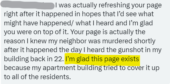 Message received from a resident following last night's crash in downtown Minneapolis.

Just think of how much you wouldn't know about what's happening in Minneapolis.

Without Crime Watch, the city, police administration, and other deniers would be able to keep lying to you.