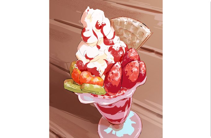 「cream dessert」 illustration images(Latest)