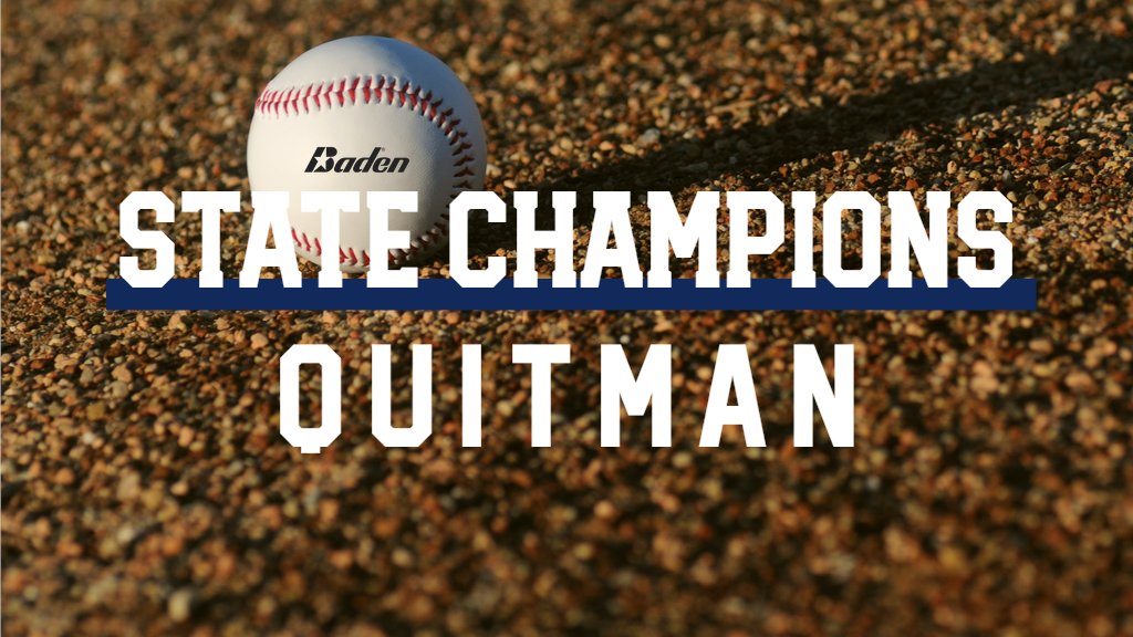 Congratulations to the 2024 Division V Select Non-Select State Champions, Quitman! 🏆⚾