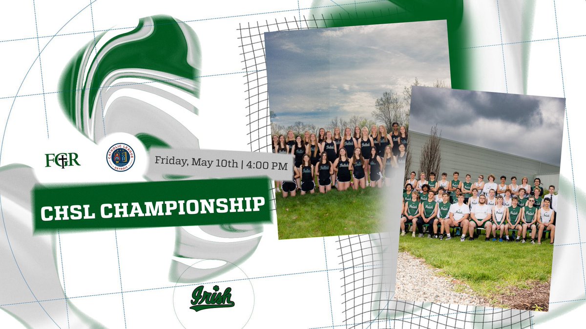 🚨CHSL CHAMPIONSHIP🚨 Best of luck to all the FGR track and field athletes competing today! Go Irish! ☘️ @barstoolfgr @fgrwomens_track @fgrwxc @fgr_mensxc