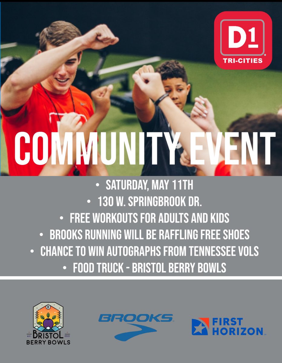 Join us tomorrow for our first big community event. 
It promises to be a ton of fun!!
#tricities #d1training