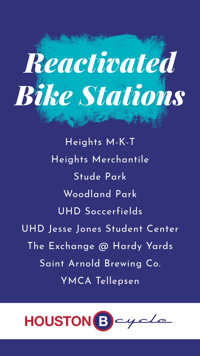 Get ready to ride, Houston! 🚴‍♂️ May is Bike Month, and we’re thrilled to announce the reopening of some of our BCycle stations. Let’s celebrate the joy of cycling and explore our beautiful city on two wheels! 

#bikemonth #houstonbcycle #bcycle #cycling #houston #htown #htx