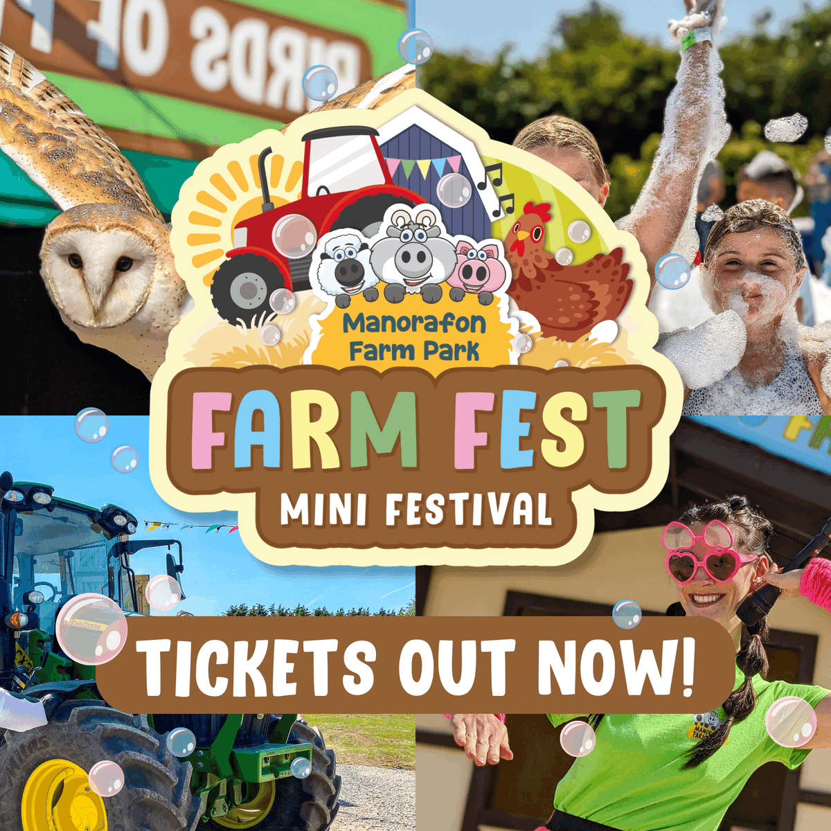 TICKET NOW AVAILABLE 🎉 🐷 🚜

This May Half Term, we're throwing a farm-themed mini festival! From the 27th May until 1st June, there will be bale loads of fun at FARM FEST  🙌 

BOOK ONLINE &amp; find out more: manorafon-farm-park.co.uk/whats-on/farm-…