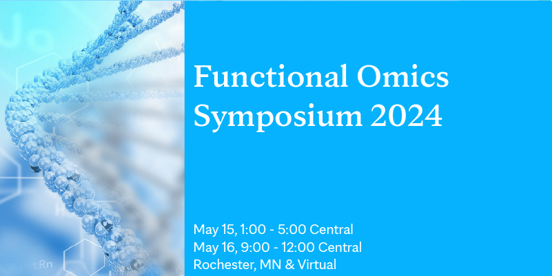 MayoClinicCIM's tweet photo. The Functional Omics Symposium is a free event on May 15 &amp; 16. Speakers from @MedicalCollege @UMNews @UofIllinois @hunt2cureCMT &amp; @MayoClinic discuss the evolution of functional omics, cutting-edge clinical trials &amp; collaboration, and more. Register: https://t.co/Dz9WqF7ds3 https://t.co/myRVjEEjIw