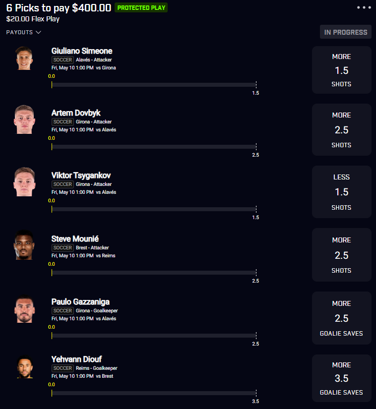 NashNukes's tweet photo. Here's my Flex Friday entry today on #PrizePicks!

All of these plays are +EV (even the negative correlation with teammates), and are correlated with the goalkeepers as well. https://t.co/rkPeH4emx6