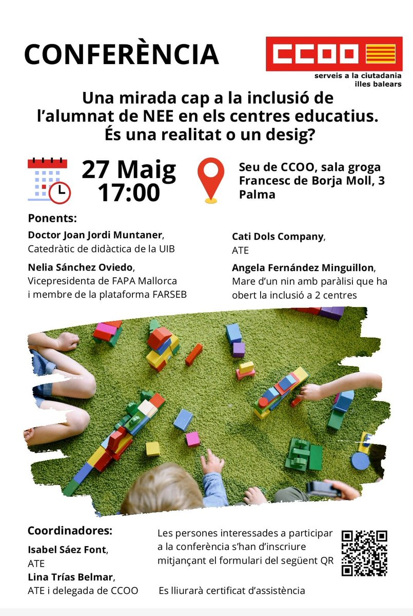 forms.gle/7hMpcLunw7EZD8…
Para inscribirse en el enlace, es gratuito, gracias por asistir!
<a href="/FAPAMallorca/">FAPA Mallorca</a> 
<a href="/oviedo_nelia/">Nelia Sánchez Oviedo</a>