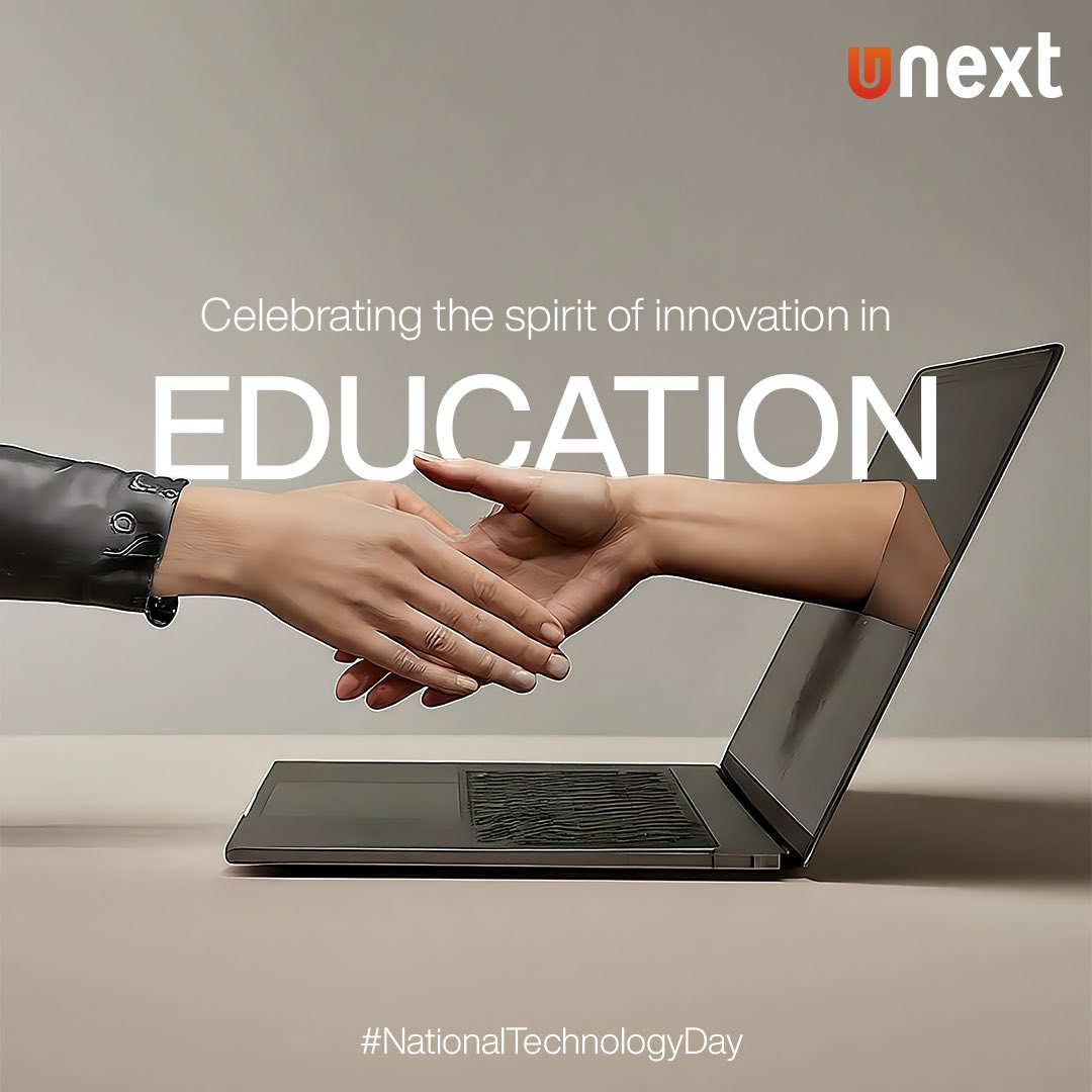 UNextLearning's tweet photo. This National Technology Day, let UNext be your guide to easy, on-the-go learning. Utilise the power of our powerful AI platform, Lumen, and engage in interactive learning with our vibrant social learning app, Epic.U. https://t.co/bMt26Im16a