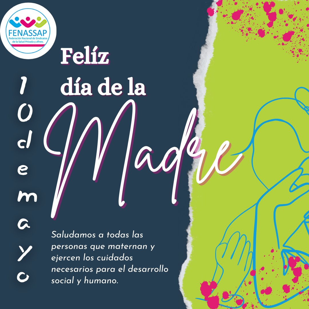 👉 Saludamos a las madres, trabajadoras, cuidadoras, remuneradas y no remuneradas en su día.
👉 Esperamos que se siga avanzando en normativas que protejan y mejoren las condiciones de trabajo y vida para todas las trabajadoras que maternan.
#DiaDeLaMadre
#10deMayo2024