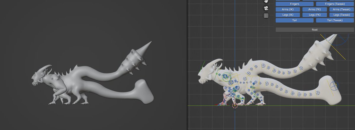 LessonMan_39's tweet image. I'm Modeling, Rigging, and Animating this twin-tailed horror. Stop by my twitch channel and hang out. twitch.tv/lessonman_39
Or watch the time-lapse on youtube when I finish. 
youtube.com/@lessonman_396…