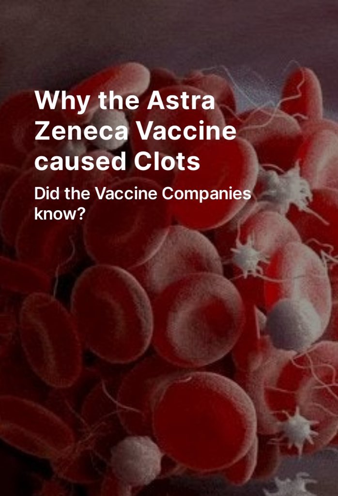 ASTRA ZENECA SUMMARY

This is the shortest explanation I could pull together for those who don’t want the detailed article.

AZ used histidine in their jab, Pfizer used Phosphate. Both are used to make HRG, which prevents excess bleeding/clotting.

Arsine gas forms other types of