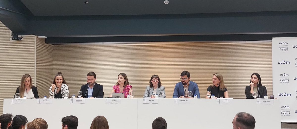 Gracias a @MACIES_UC3M por este espacio donde debatir las propuestas para las elecciones europeas #9J. 🗣️Desde la candidatura del @PSOE defendemos una Europa más social, igualitaria, feminista, sostenible, solidaria y donde no se utilicen los bulos para atacar.