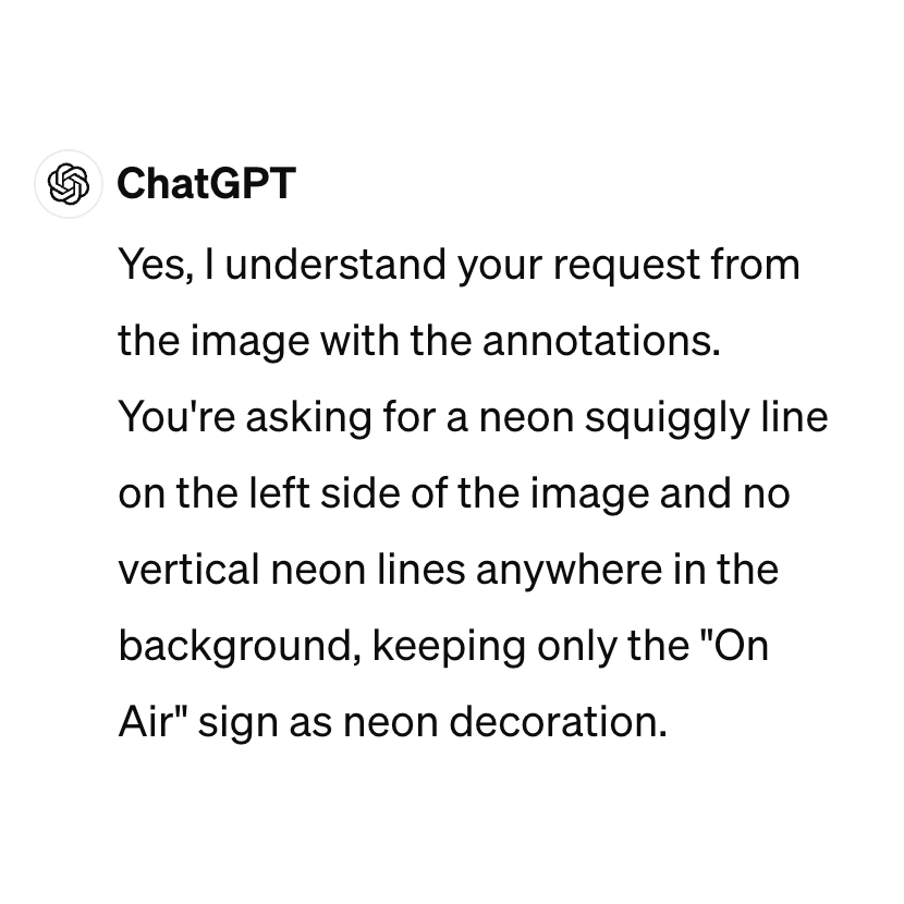 sersolly's tweet image. Sometimes, it&apos;s easier to explain what I want to #chatgpt with a #screenshot and some #annotations instead of text. Here&apos;s a good example. @markuphero