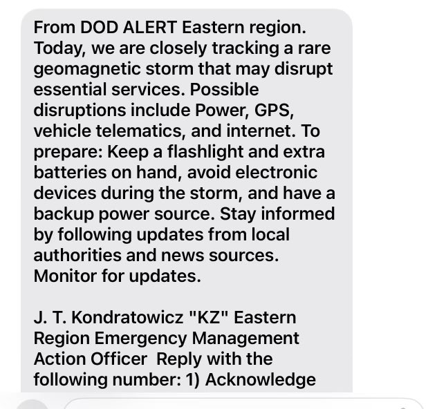 Just got a text from a government source saying they got a text and a call about the event. Here is the transcribed message. I received the same one via call only, did not receive a text.