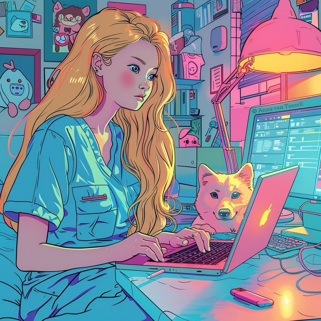 Good afternoon, lovelies! ☀️✨

Today I’m working from home, which means the coffee is just how I like it and the commute is unbeatable. 

What's your favorite part about #WorkingFromHome? 

Let's share some WFH wins! 🏡💻 

#ArtistsOfTwitter #NFTs