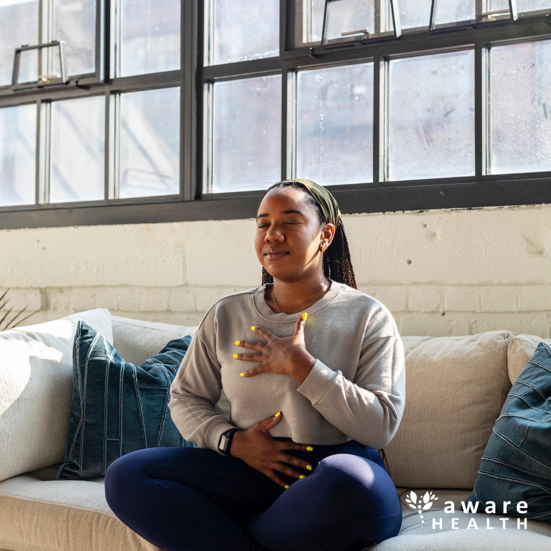 AwareHealth_io's tweet photo. Physical and mental health are deeply intertwined. #MentalHealthAwarenessMonth is a reminder to prioritize your mental health. When you need a little extra support, Aware can help you build goals around managing stress, getting better sleep, and helping you stay moving. https://t.co/LzLNkXnwZZ