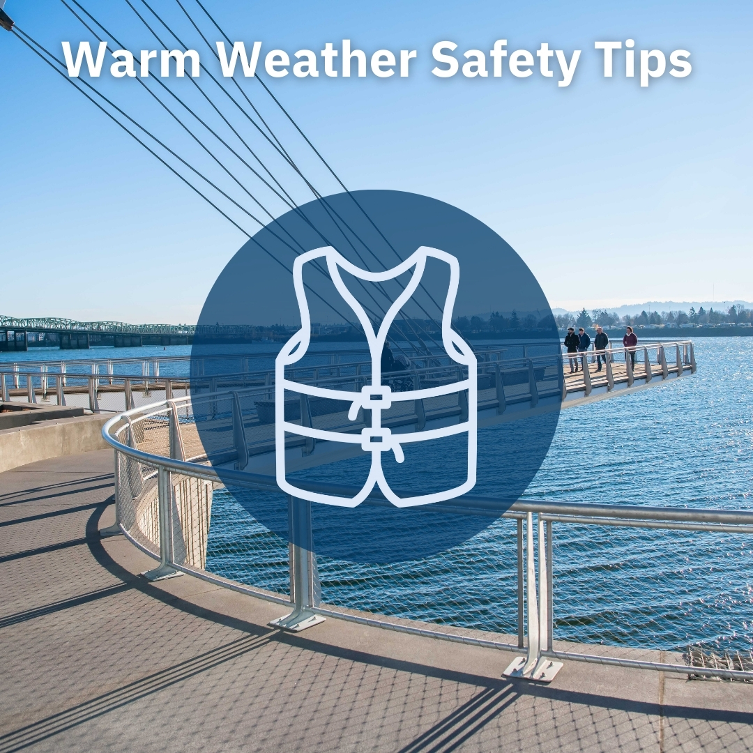 Who's ready for the warm weather? We sure are! 🙋‍♂️ A few safety tips to keep in mind in the ☀️⁠: ⁠ 🌊 Water temperatures are still expected to be 45º or less. 🦺 Always wear a life vest. 🥤 Drink plenty of water. 👚 Wear lightweight, loose-fitting clothing. ⁠ ⁠ #vanpoliceusa⁠