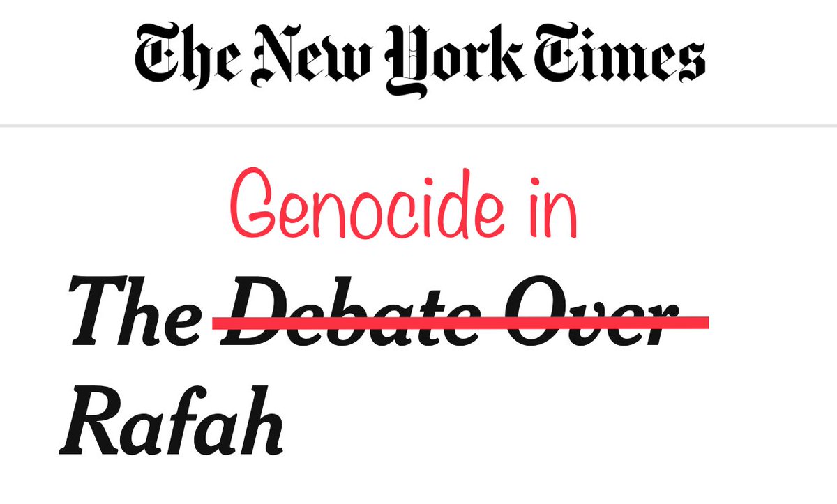 *a photo of children crushed under the rubble*

@nytimes: let’s have a debate over Rafah