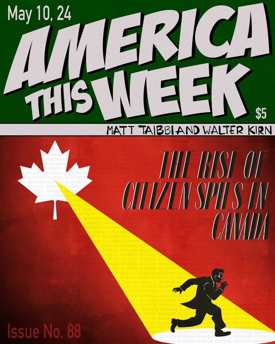 America This Week, May 10, 2024: Canada Über Alles! On Justin Trudeau's Terrifying New Speech Law @walterkirn and I discuss the New York Times and Canada's Online Harms Act. Plus, 'The Story-Teller,' by Saki. racket.news/p/america-this…