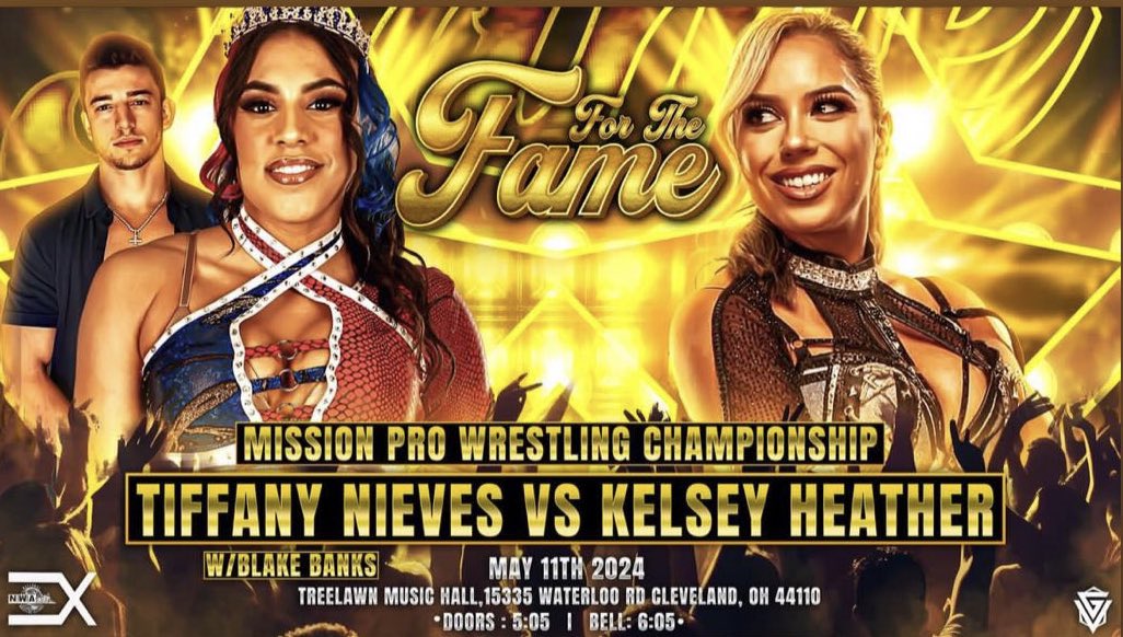 THIS WEEKEND! I Defend my @MissionProWres for the 13th time ✨ Spoiler alert I will Ty with @holidead for the most @MissionProWres defenses! Buhhhh bye @KelseyHHeather 💋