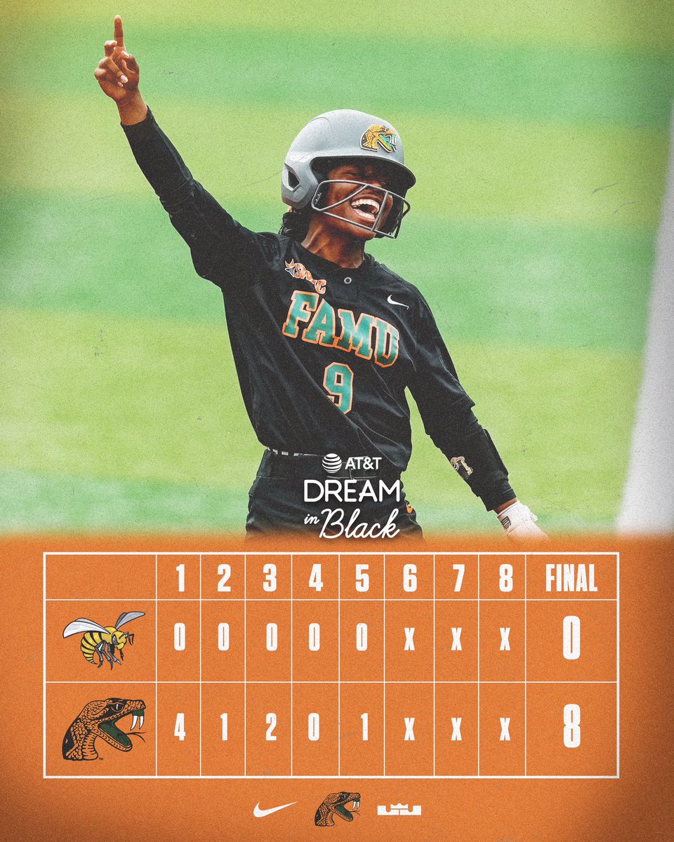𝙋𝘼𝘾𝙆 𝙏𝙃𝙊𝙎𝙀 𝙎𝙏𝙄𝙉𝙂𝙀𝙍𝙎! The Rattlers get 12 hits and 8 runs in shutout win against Alabama State. #FAMU | #FAMUly | #Rattlers | #FangsUp 🐍