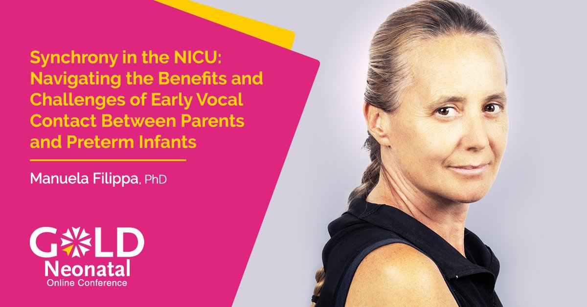 Join Manuela Filippa in this #GOLDNeonatal2024 lecture pack for 'Synchrony in the NICU: Navigating the Benefits & Challenges of Early Vocal Contact Between Parents & Preterm Infants': goldneonatal.com/conference/dev…