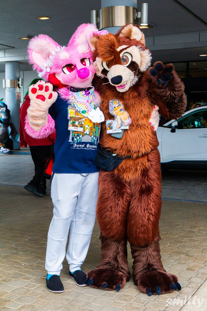I stole this cutie at #Vf2024 ! 

🦝 <a href="/FulmiRacc/">Fulmi - @fulmi.bsky</a> 
📸 <a href="/SmittyFurry/">Smitty</a>

#FursuitFriday