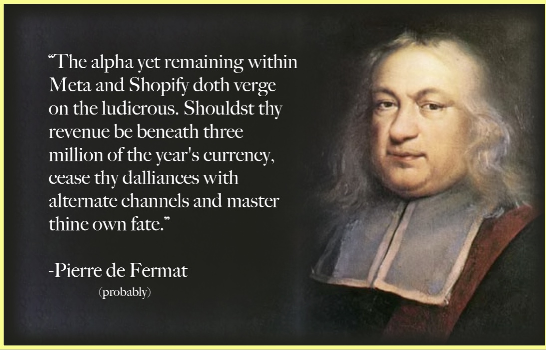 Take it from Pierre de Fermat himself