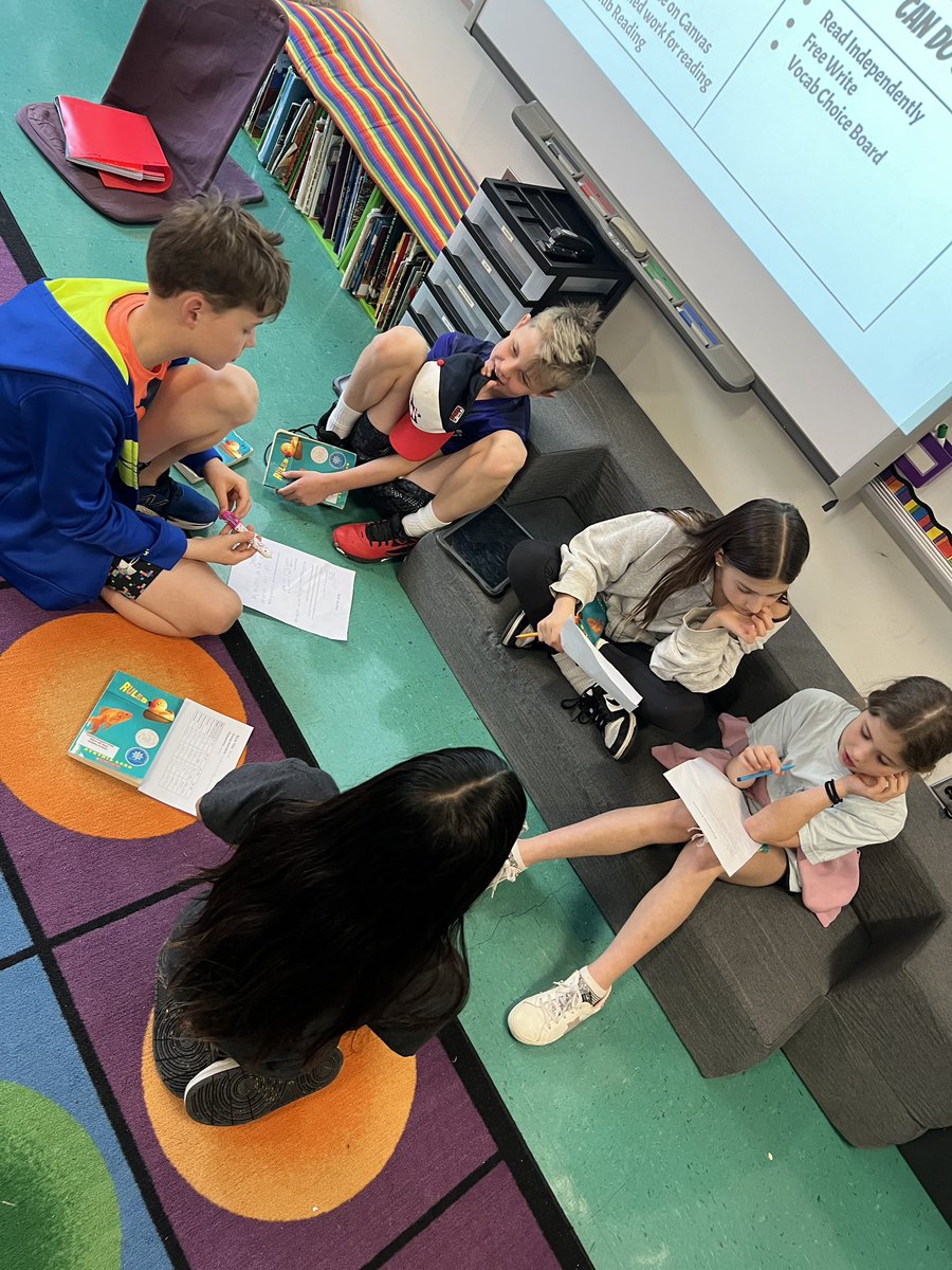 First week of book clubs in full swing today! Finally getting to have some discussions about novels! #tuckahoerocks #bookclubs #readingislife #teacherlife