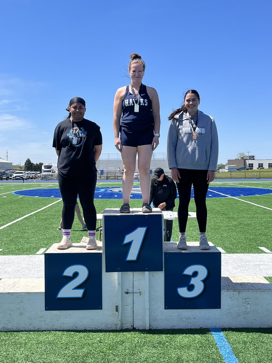 NSAA women’s discus - Laumeyer - Dickinson State (N.D.) - champion